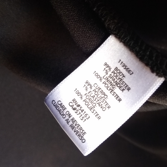 CALVIN KLEIN black textured top Womens size XXL - Picture 6 of 8